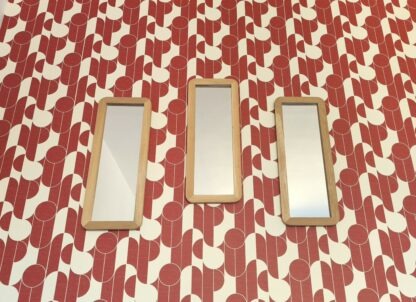 miroir mural decoratif rectangulaire bois naturel massif brut design arrondi artisan local m-obois local meuse lorraine