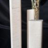 vase bois naturel massif brut design fleur séchée chêne bois blanc bois échauffé arrondi artisan local m-obois local meuse lorraine