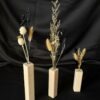vase bois naturel massif brut design fleur séchée chêne bois blanc bois échauffé arrondi artisan local m-obois local meuse lorraine