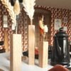 vase bois naturel massif brut design fleur séchée chêne bois blanc bois échauffé arrondi artisan local m-obois local meuse lorraine